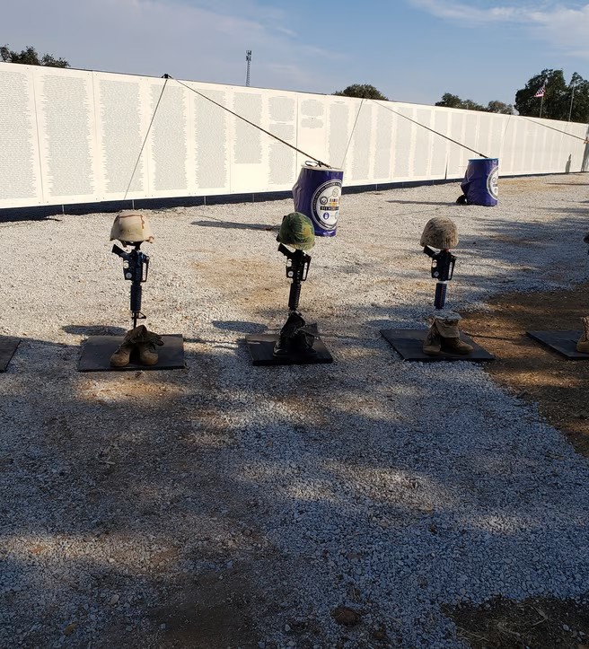War on Terror Memorial Wall with tribute displays